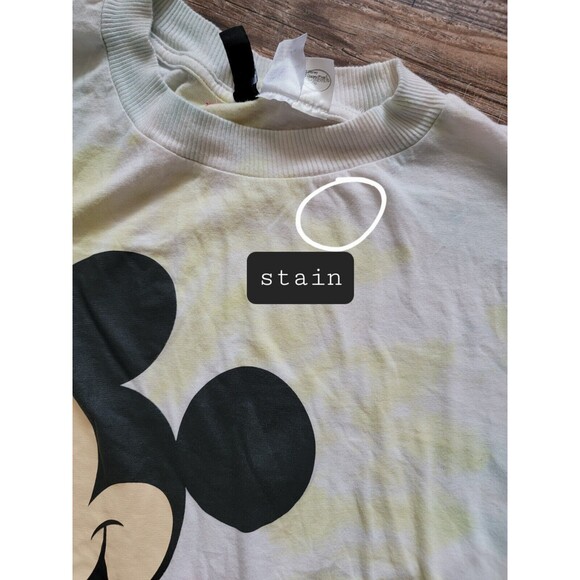 Divided By H&M Mickey Mouse Disney T-Shirt Size Large Tie Dye PreOwned - Picture 7 of 10